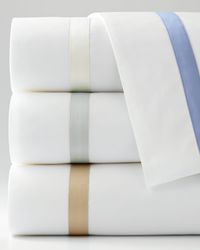 600 Thread Count Lowell Flat Sheet, FULL-QUEEN