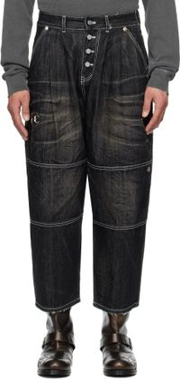 Thug Club Black Dickies Edition Double Knee Jeans