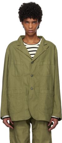 Engineered Garments Khaki Bedford Blazer