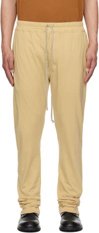 Rick Owens DRKSHDW Beige Hollywood Berlin Drawstring Sweatpants