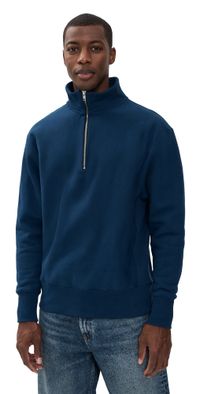 Power Goods Super Weight Quarter Zip Navy Blue M