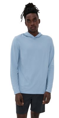 Faherty Shorelite UPF Hoodie Blue Breeze XXL