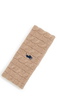 Polo Ralph Lauren Wool Cashmere Cable Headband Camel One Size