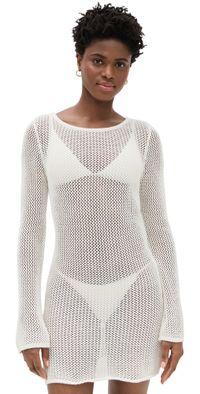 LSPACE Cleo Cover Up Dress Cream XS