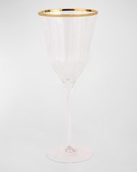 Natalia Gold Rim Water Glass