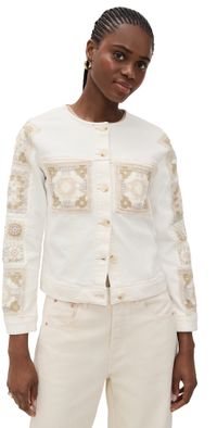 RAILS Lido Jacket Vintage Ecru Crochet M