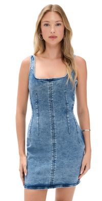 Good American Denim Shift Dress indigo728 S