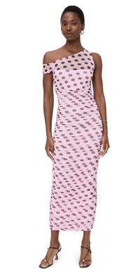 AFRM Biona Dress Rose Dot XXS