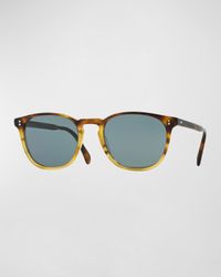 Finley Esq. 51 Acetate Sunglasses, Brown Tortoise