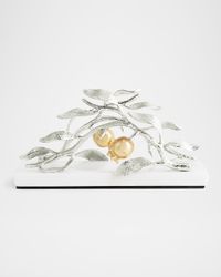 Pomegranate Silver & Gold Vertical Napkin Holder