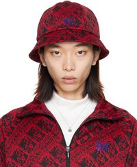 NEEDLES Chapeau bob Bermuda rouge