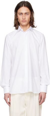 ZEGNA Chemise blanche à col classique