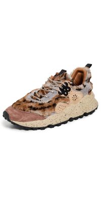 Flower Mountain Kotetsu Sneakers Anthracite Light Brown 38