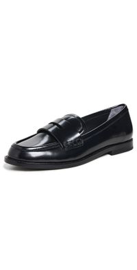 Loeffler Randall Rachel Leather Loafers Black 8