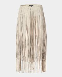 Jasmine Suede Fringe Skirt