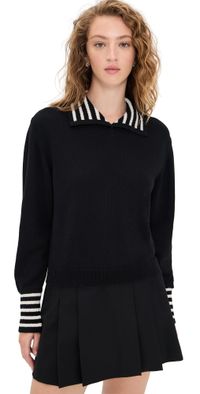 FRAME The Sailor Pullover Black multi S