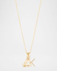 Mini Amelia 14K Gold Layered Initial Pendant Necklace