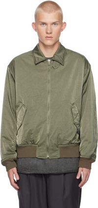 YLÈVE Blouson aviateur kaki en sergé de nylon