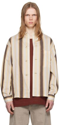 LEMAIRE Beige Stripe Shirt