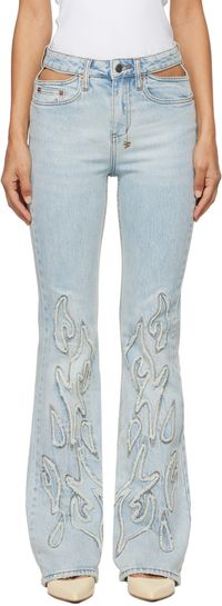 Ksubi Blue Frontier Soho Paragon Patch Jeans