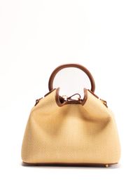 Elleme - Sac à main baozi en raphia - Taille Unique - Marron