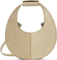 Staud Beige Mini Moon Split Bag