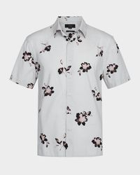 Men's Cascading Floral Sport Shirt