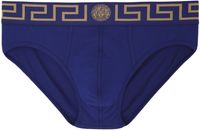 Versace Underwear Blue Greca Border Briefs
