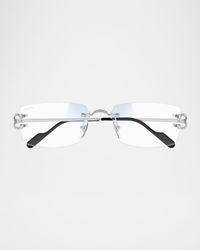 Men's Metal Rectangle Optical Frames