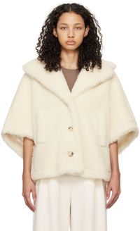 Max Mara White Aleggio Coat