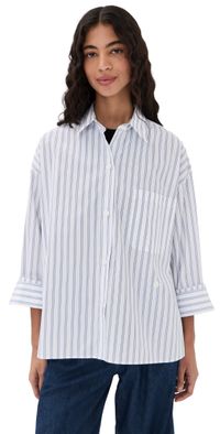 TWP New Earl Shirt White/Midnight XS/S