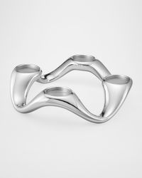 Cobra Stainless Steel 4-Pillar Candleholder