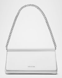 Carmine Medium Leather Clutch Bag