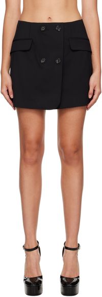 Dolce&Gabbana Black Wrap Miniskirt