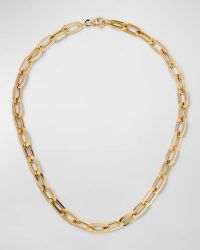 Yellow Gold Classic Oro Collar, 17"L