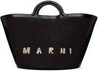 Marni Black Large Tropicalia Tote