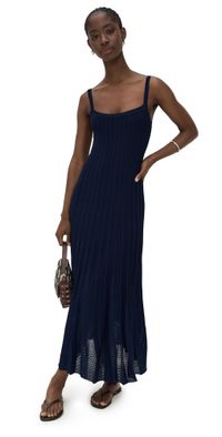 STAUD Ellen Dress Navy L