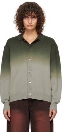 Dime Cardigan teint par immersion vert