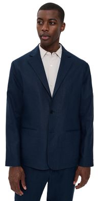 NN07 Timo Linen Blazer Navy Blue XL