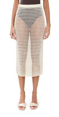 STAUD Ines Skirt Ivory XL