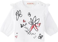 Marni Baby White Cotton Jersey T-shirt