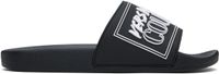 Versace Jeans Couture Black Logo Shelly Pool Slides