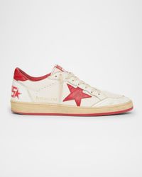Men's Ball Star Distressed Low-Top Sneakers