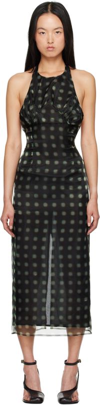 16Arlington Black Zita Midi Dress