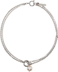 Justine Clenquet Silver Laura Necklace