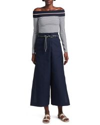 Carabiner Rope Belted Wide-Leg Trousers