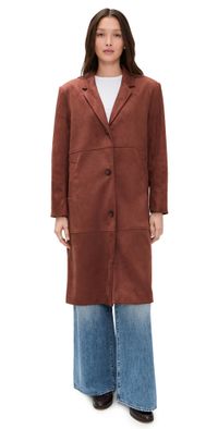 LE BOP Maisie Faux Suede Jacket Cappucino S