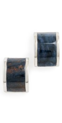 SHASHI Cecillia Lapis Studs Silver/Lapis One Size