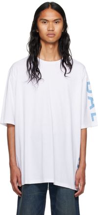 Balmain White Printed T-Shirt