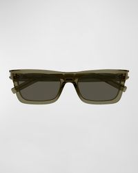 Acetate Rectangle Sunglasses